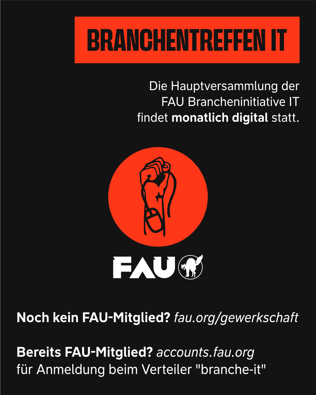Branchentreffen der FAU BIT - März 2026